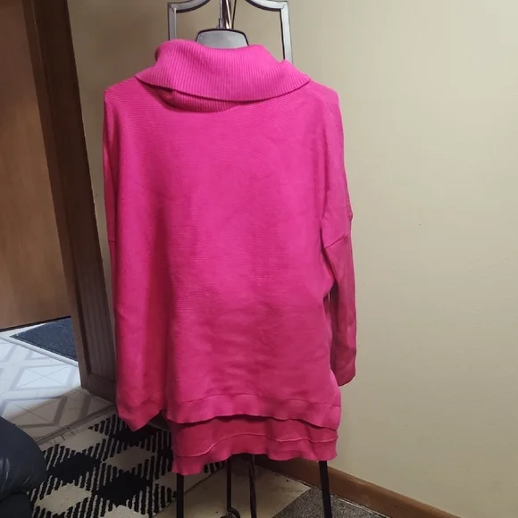 Pink Cowl Neck Sweater - Picture 1 of 5